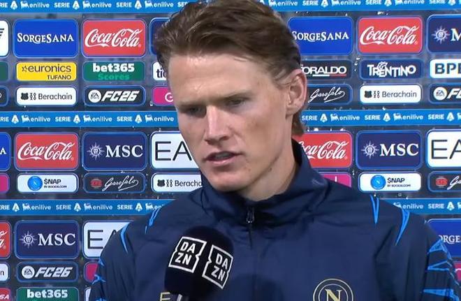 麦克托米奈：尤文很优秀，但那不勒斯得继续提升达到更高高度