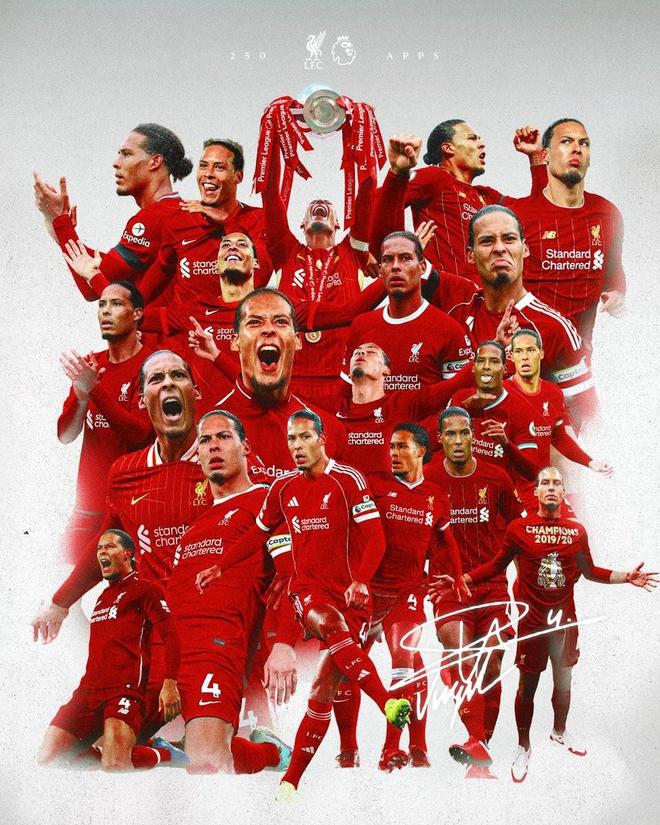 里程碑，范戴克迎來(lái)代表利物浦參加的第250場(chǎng)英超比賽