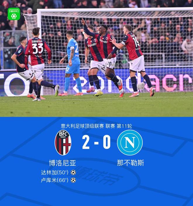 博洛尼亚20那不勒斯，达林加破僵，卢库米锁定胜局
