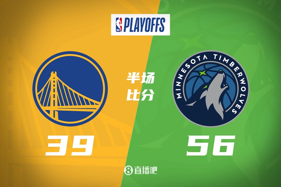 勇士14人轮换！森林狼半场领先17分！华子7分离场兰德尔16分！